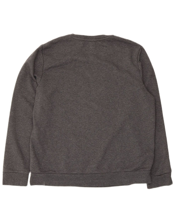 Damska bluza Adidas Graphic Jumper UK 20/22 XL Szara bawełna