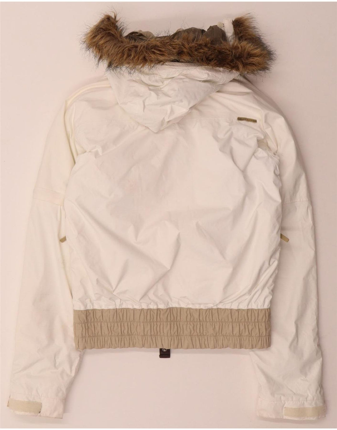 HELLY HANSEN Damska kurtka wiatrówka oversize z kapturem UK 6 XS w kolorze białym