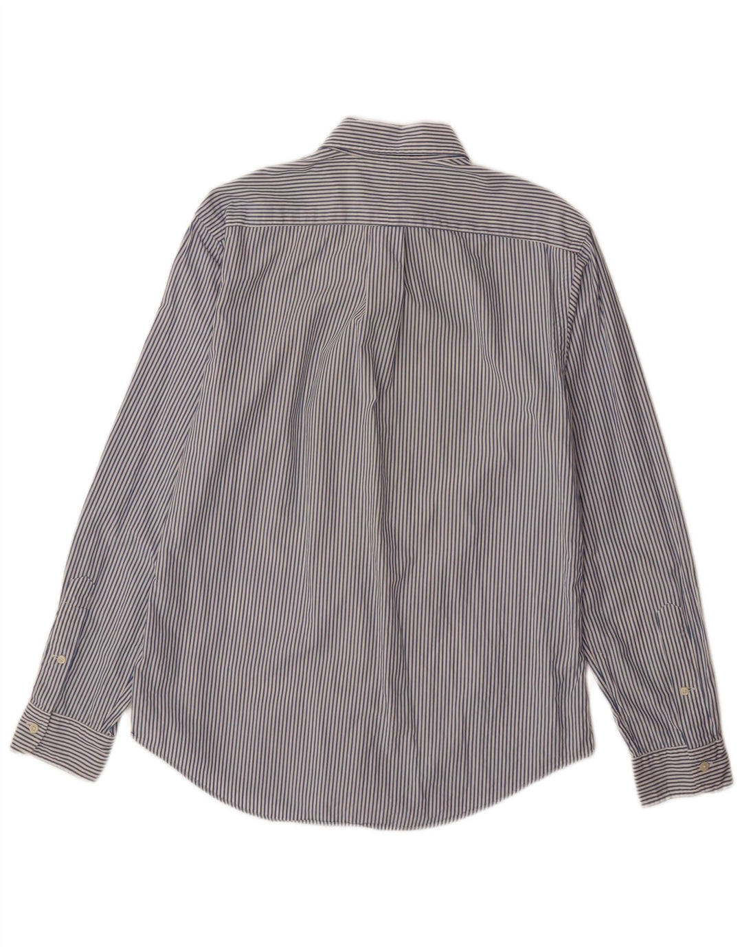 RALPH LAUREN Męska koszula o dopasowanym kroju, bawełniana w średnie niebieskie paski