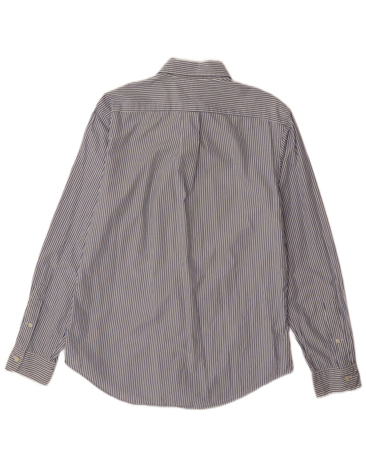 RALPH LAUREN Męska koszula o dopasowanym kroju, bawełniana w średnie niebieskie paski