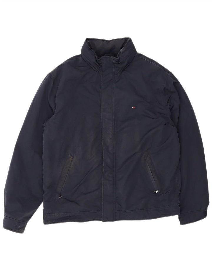 Męska kurtka bomberka Tommy Hilfiger UK 42 XL, granatowa, poliester