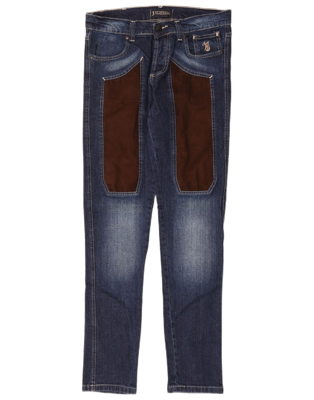Jeansy damskie Jeckerson IT 44 Medium W32 L31 Niebieski blok kolorów