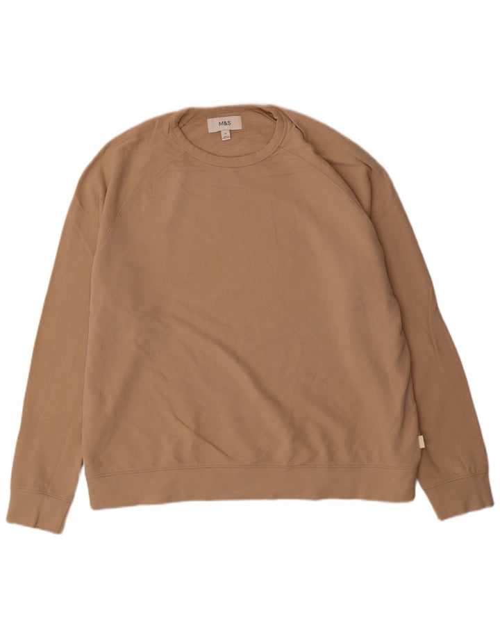 Marks & Spencer Męski sweter XL, beżowy, bawełniany