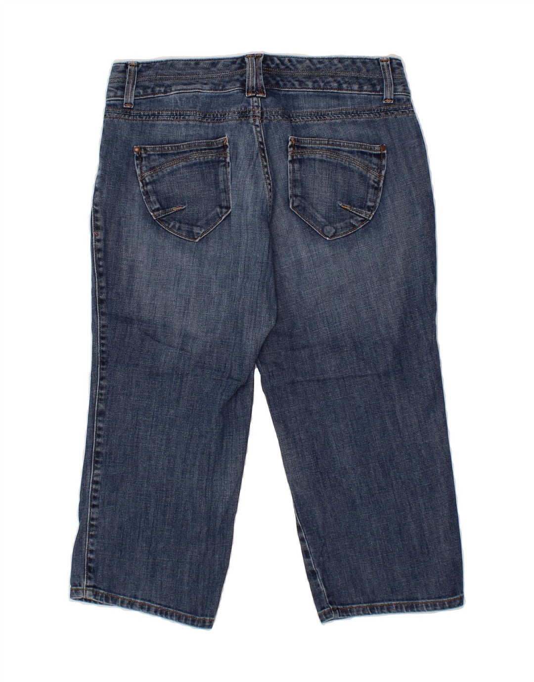 EDDIE BAUER Womens Curvy Capri Jeans US 8 Medium W31 L20 Blue Cotton Vintage Eddie Bauer and Second-Hand Eddie Bauer from Messina Hembry 