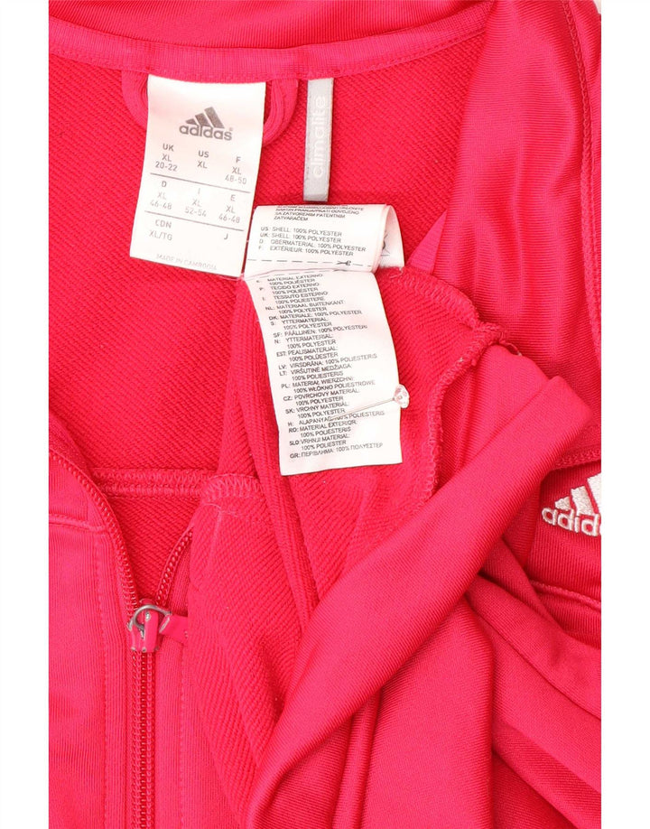 Damska kurtka dresowa Adidas Climalite UK 20/22 XL Różowy poliester