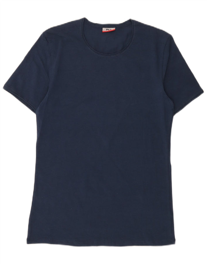 T-shirt męski Fila Top, mały, granatowy, bawełniany