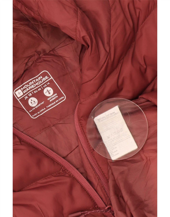 Ocieplana kurtka damska Mountain Warehouse UK 18 XL czerwona poliamid