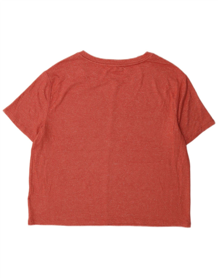 Marks & Spencer Męski T-shirt Top Duży Czerwony Wiskoza