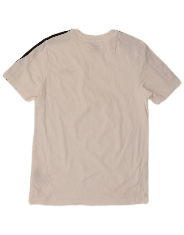 Adidas Chłopięcy T-shirt Top 13-14 Lat Biała Bawełna