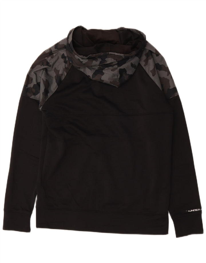 Męski sweter z kapturem i zamkiem Under Armour, mały, czarny kamuflaż, poliester