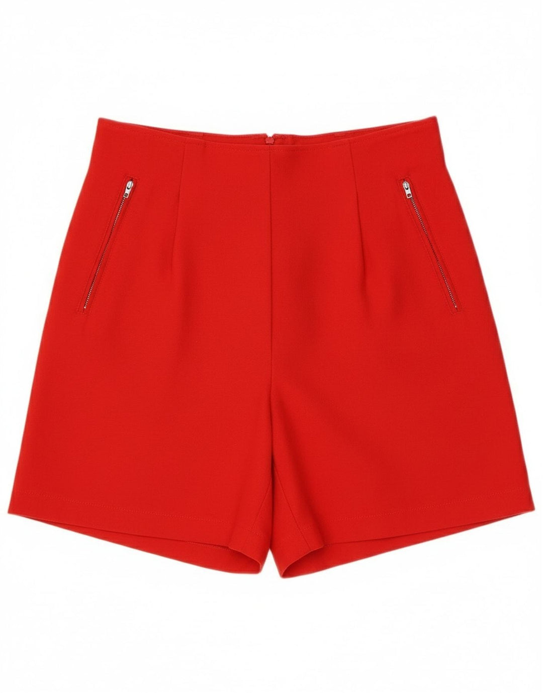 Vintage damskie spodenki z wysokim stanem IT 46 Large W30 czerwona wełna