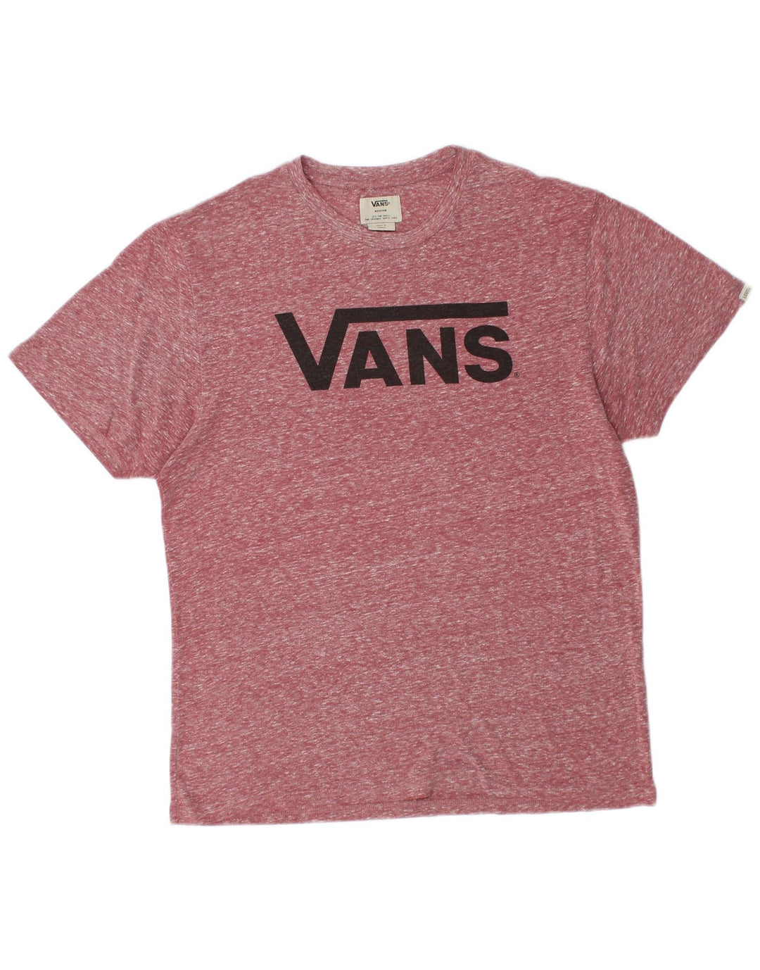 Męski T-shirt z grafiką VANS, średni, bordowy, nakrapiany