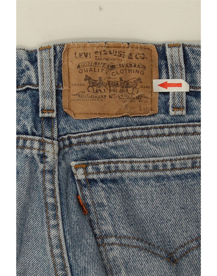 Damskie dżinsy zwężane LEVI'S W28 L30 Niebieska bawełna