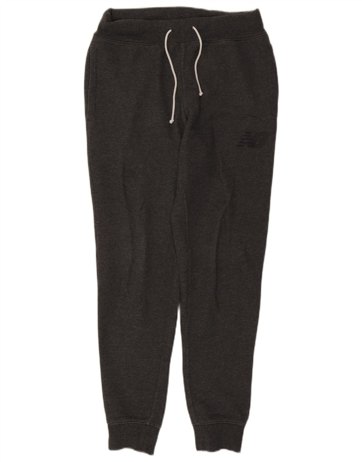 Męskie spodnie dresowe New Balance Joggery w kolorze średniej szarości, bawełniane