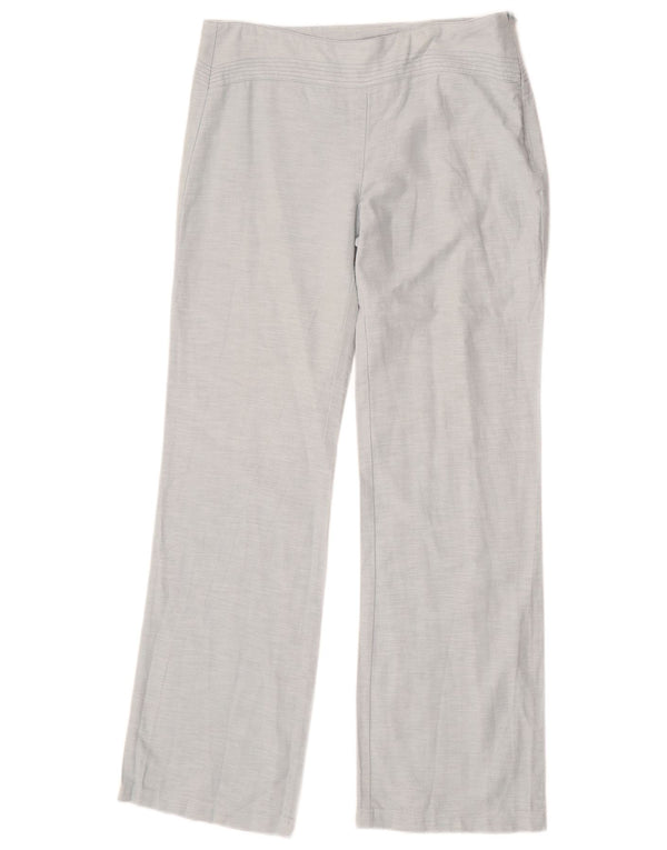 Proste spodnie damskie Zara EU 42 Large W32 L32 Blue Ramie