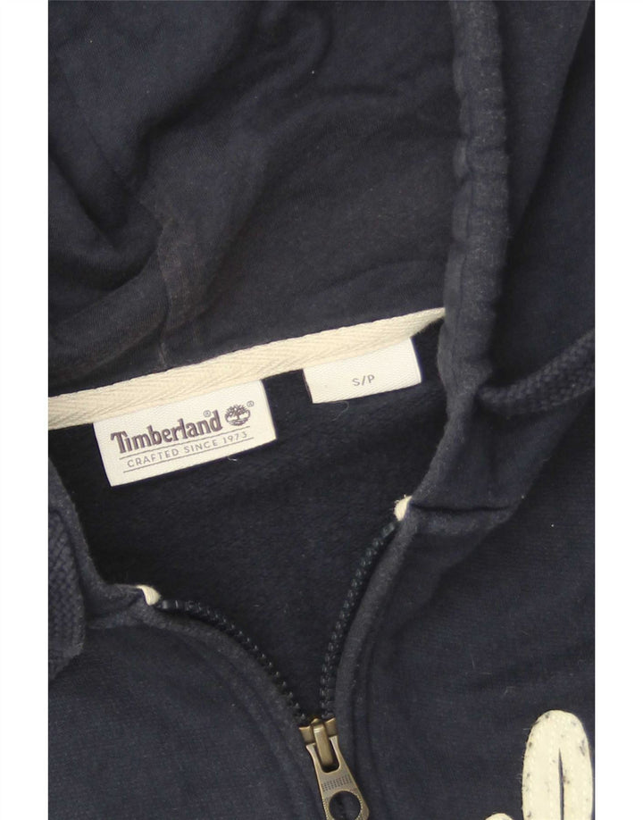 Męski sweter z kapturem i zamkiem błyskawicznym Timberland, mały, granatowy