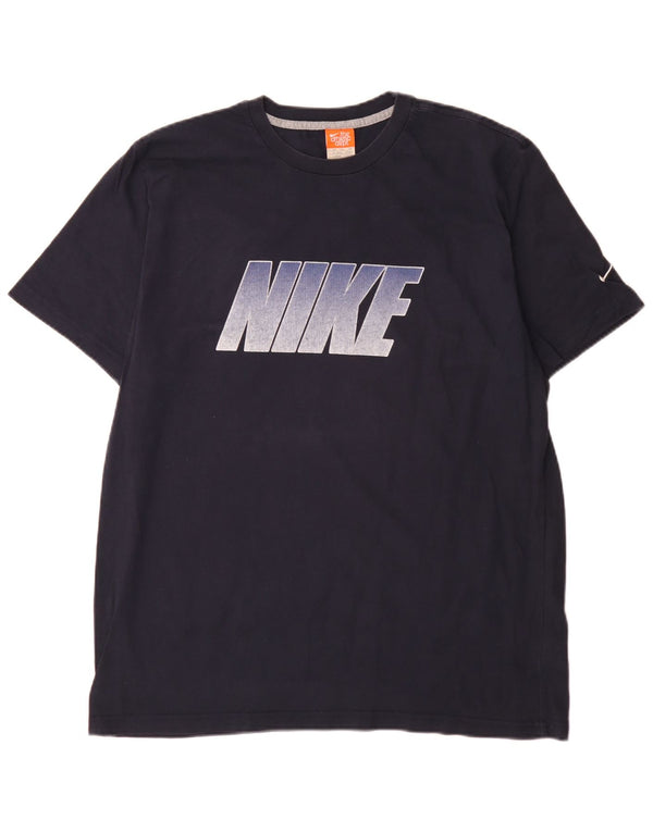 Męska koszulka z grafiką Nike Top UK 50/52 2XL Granatowa, bawełniana