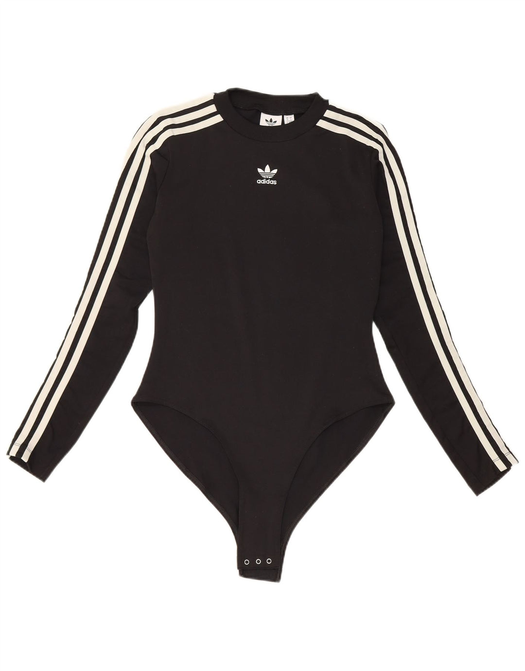 Body damskie Adidas UK 10, małe, czarne, poliestrowe