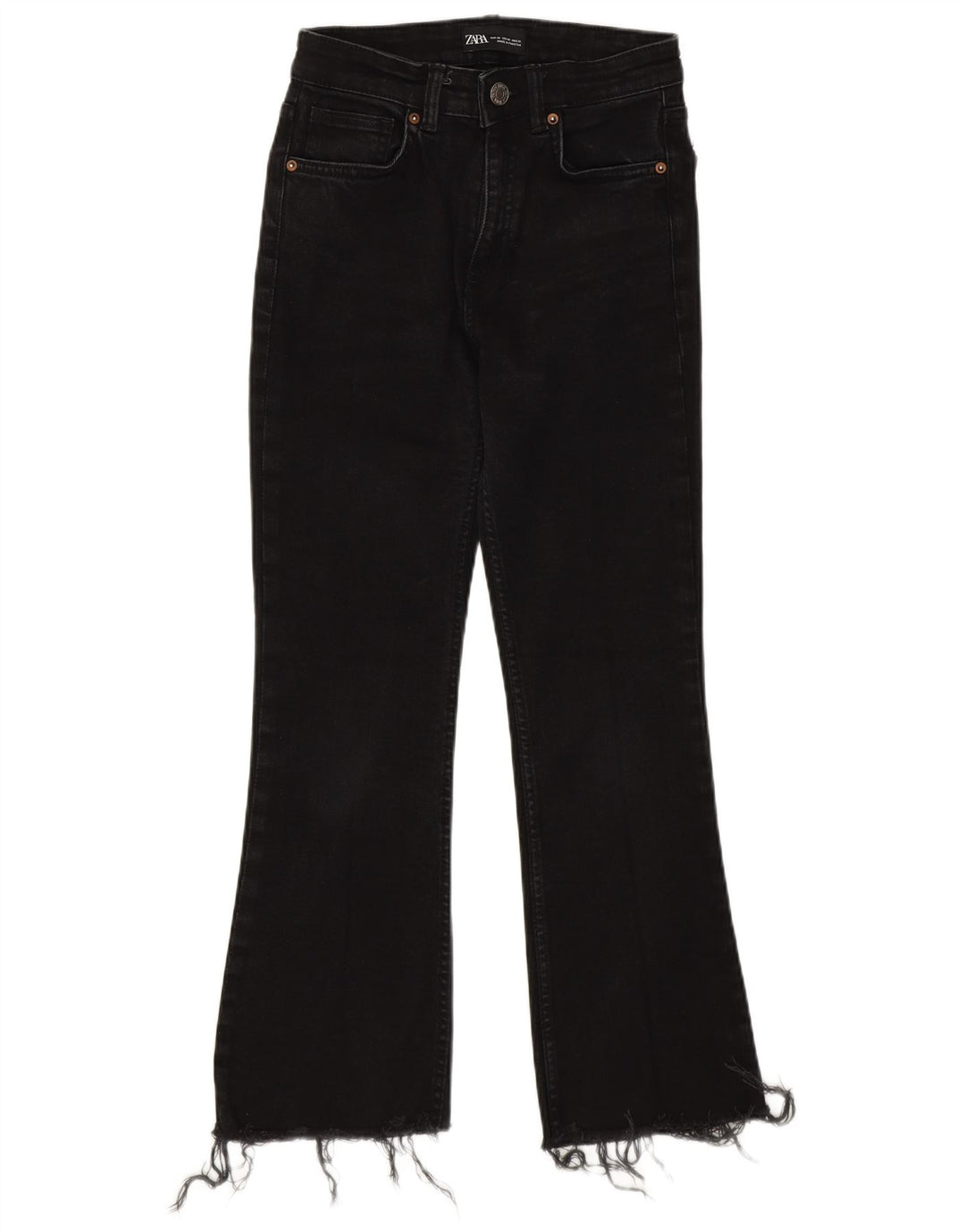 Damskie jeansy Bootcut Zara EU 36 XS W26 L25 Czarne