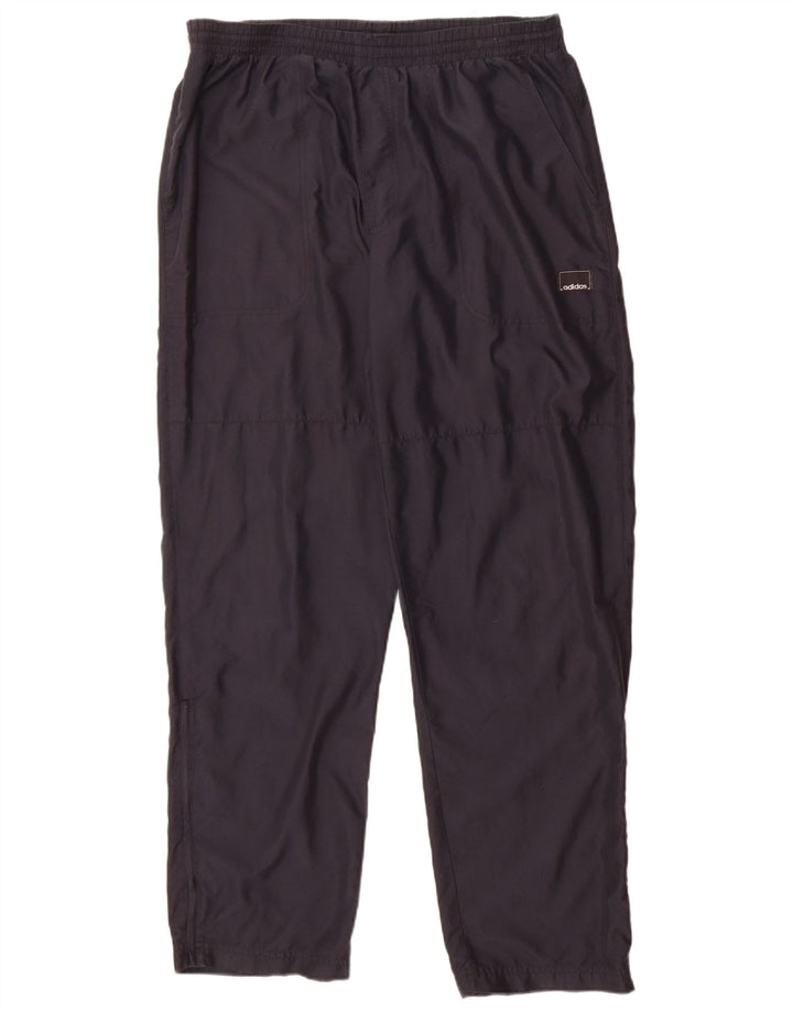 Męskie spodnie dresowe Adidas, duże, granatowe, poliestrowe