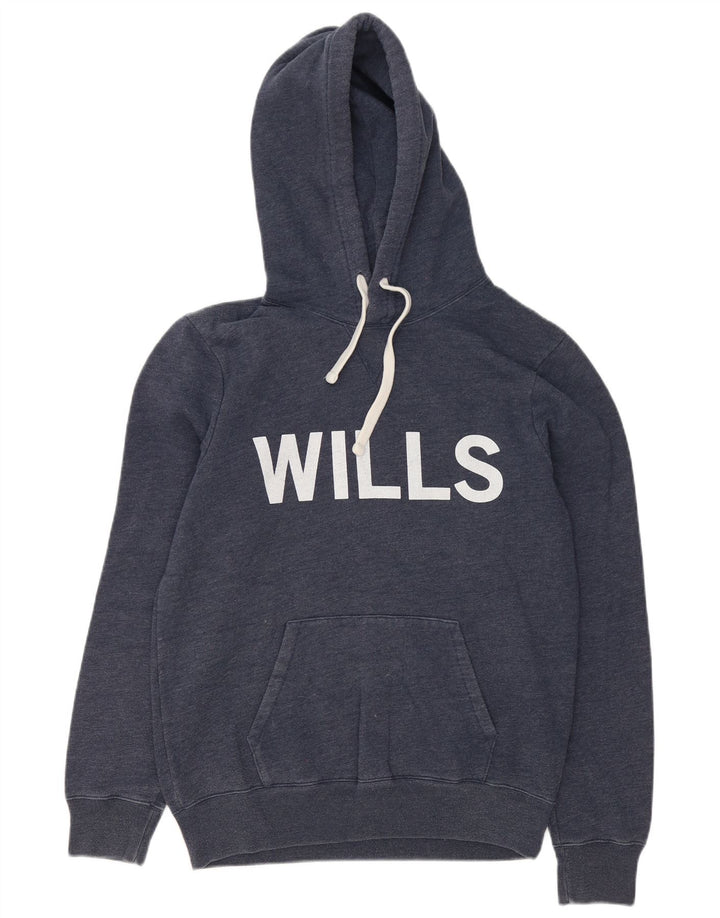 Męski sweter z kapturem i grafiką Jack Wills, średni granatowy, bawełniany