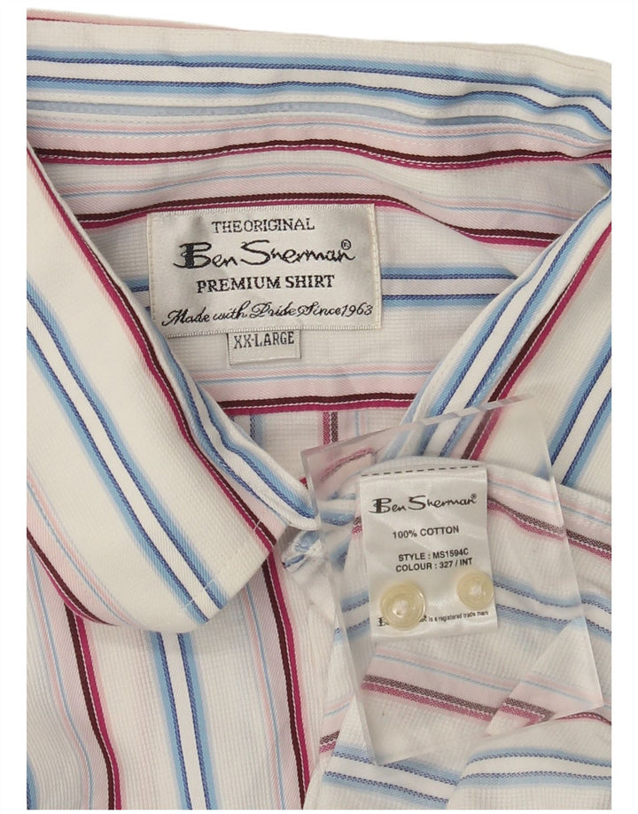 Koszula męska Ben Sherman 2XL, bawełniana w białe paski