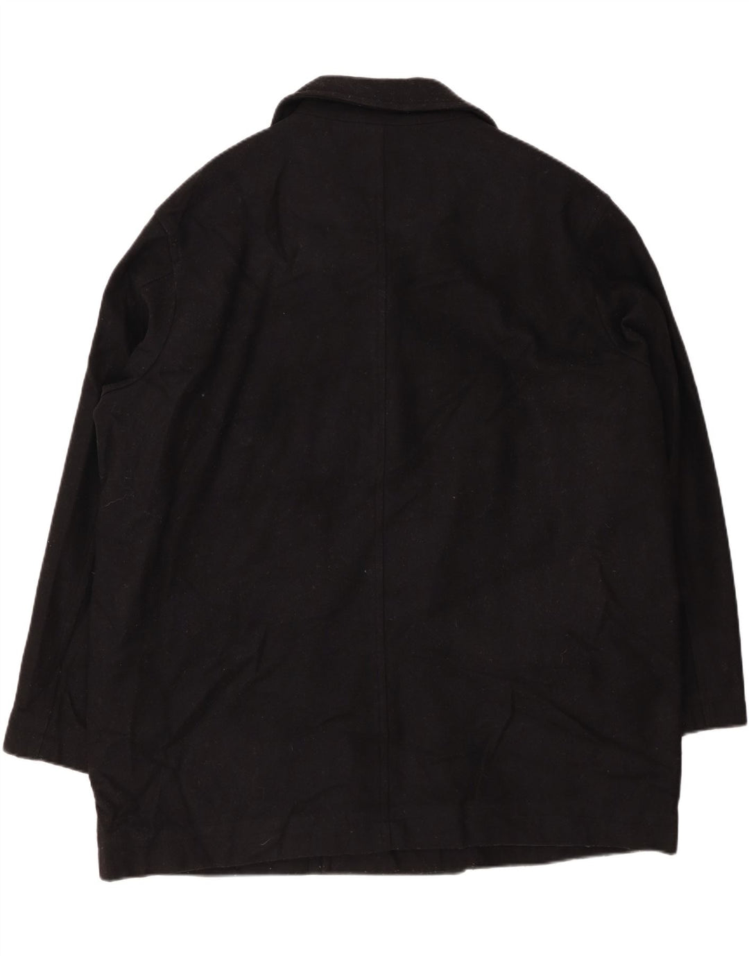 EDDIE BAUER Męski płaszcz grochowy UK 42 XL, czarna wełna