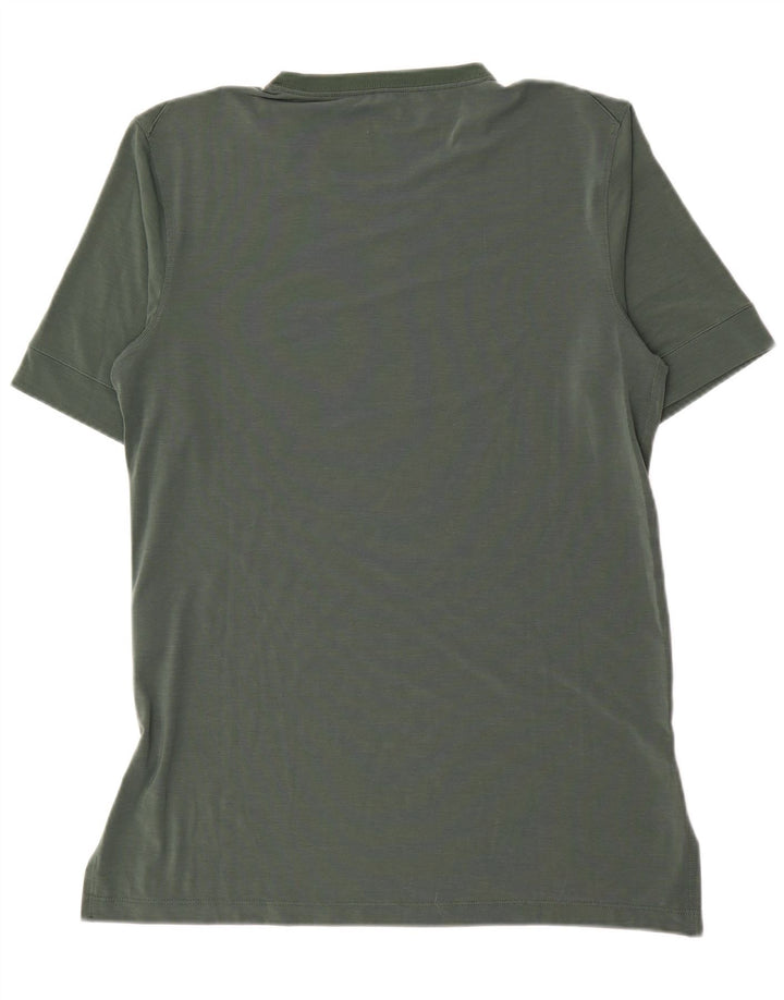 Męski T-shirt Nike Dri Fit Top, średni zielony poliester