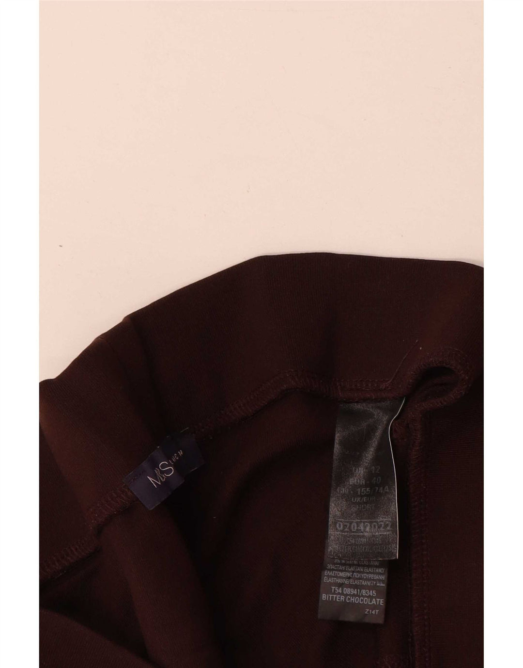 Damskie legginsy Marks & Spencer UK 12, średni brąz, wiskoza