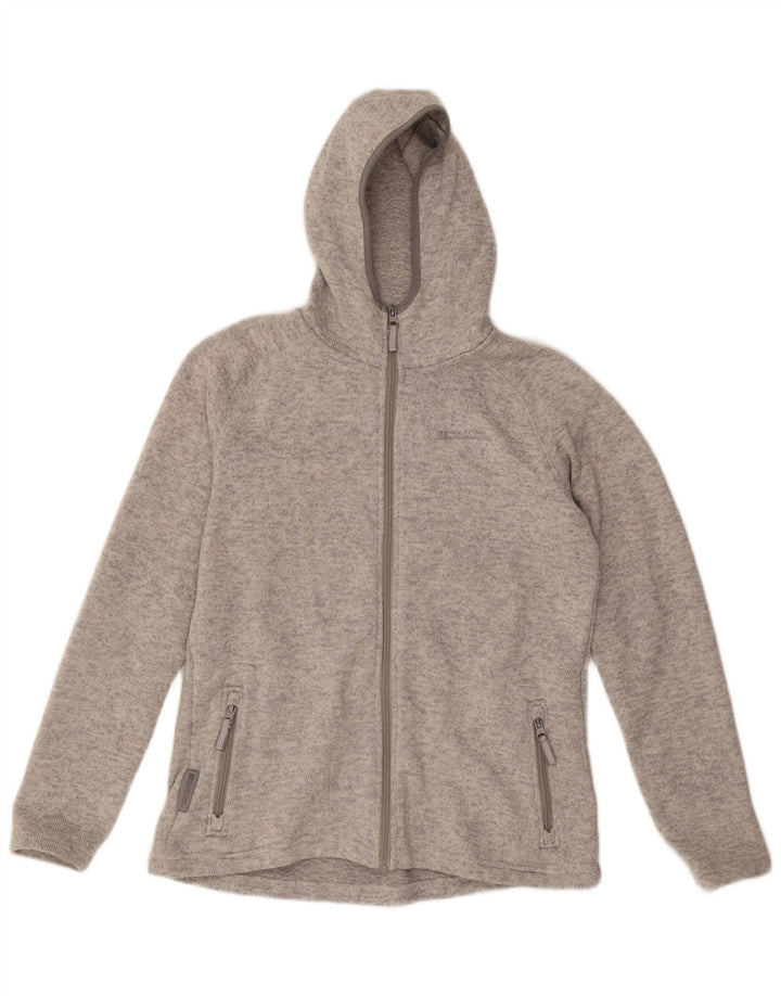 Damski sweter z kapturem i zamkiem Mountain Warehouse UK 14, duży, szary poliester