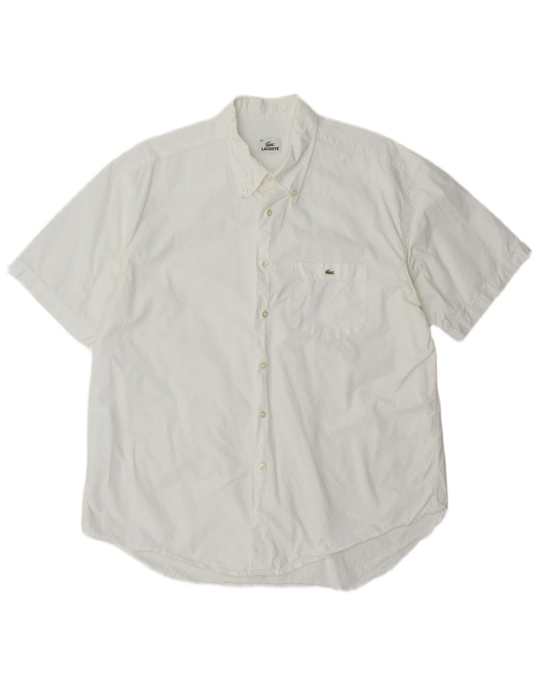 Koszula męska z krótkim rękawem Lacoste, rozmiar 44, XL, biała