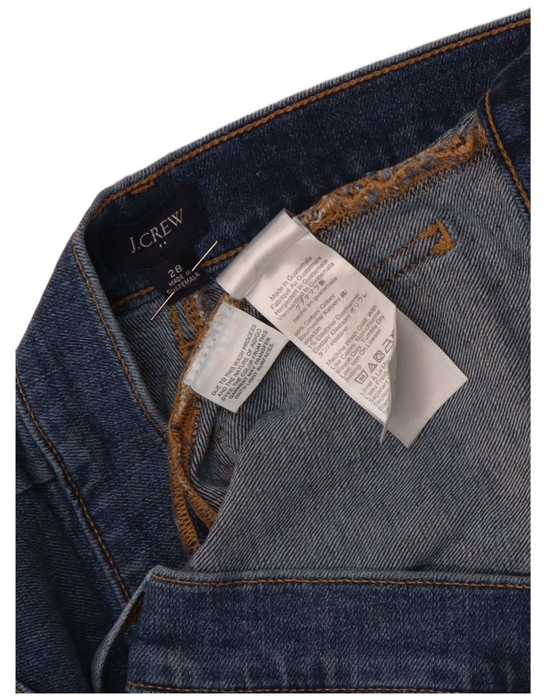 Damskie spodenki jeansowe J. Crew W28 Średni granatowy, bawełniany