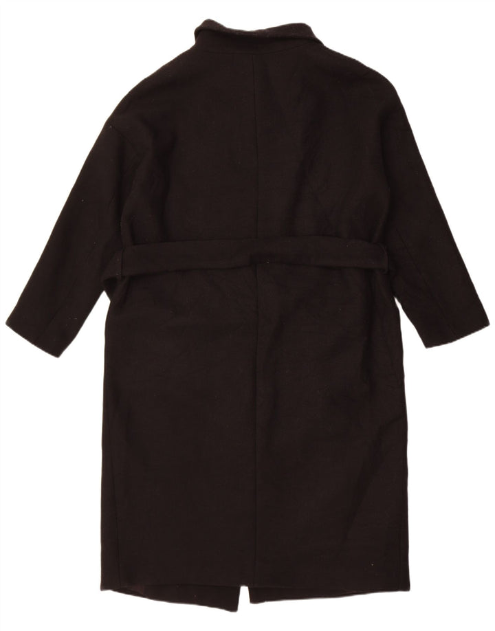 Damski płaszcz oversize Zara UK 10 Small, czarny, wełniany