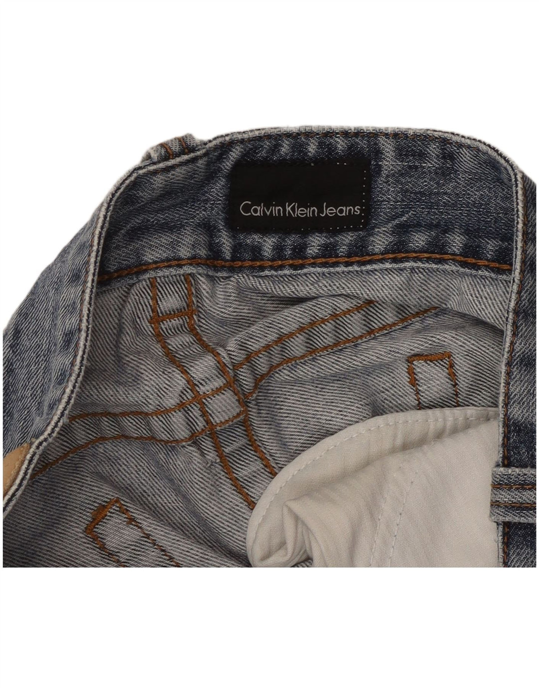 Damskie jeansy Calvin Klein Straight W32 L31 Niebieskie