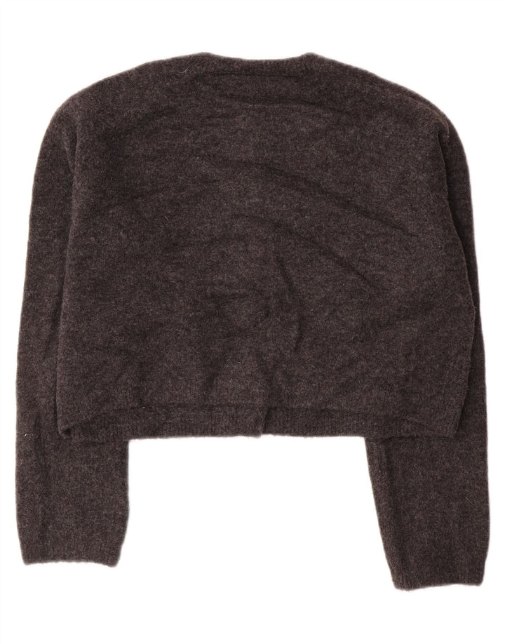 Damski sweter typu Crop Oversize Zara UK 10 Small Szary Akryl