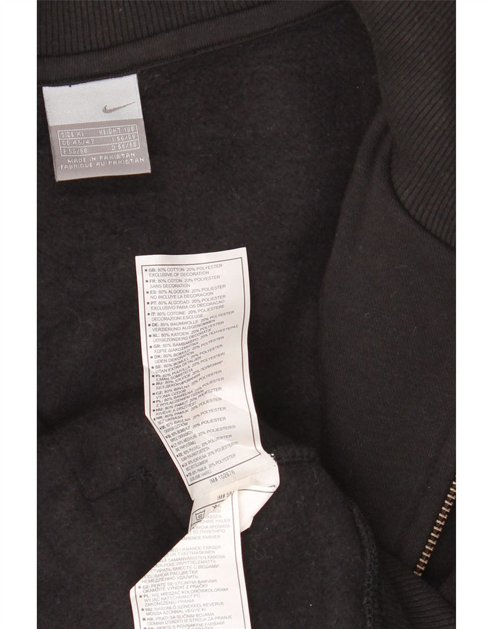 Męska kurtka dresowa NIKE UK 45/47 XL, czarna, bawełniana