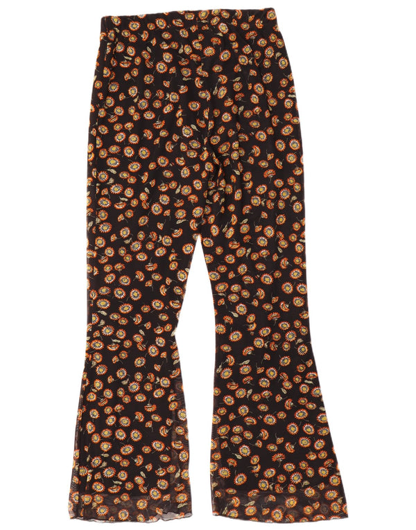 Spodnie damskie Joe Browns Flare UK 12 Medium W32 L31 Czarne kwiatowe