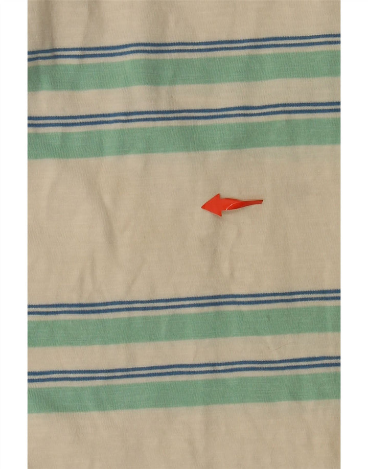 T-shirt męski FARAH, bawełniany, średni, w białe paski