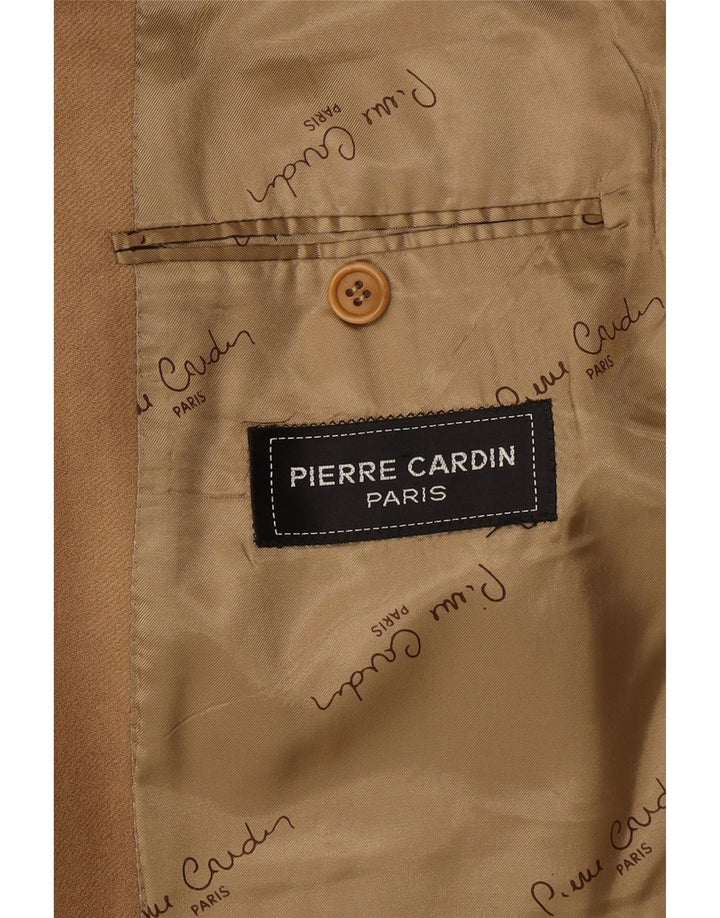 PIERRE CARDIN Męska marynarka zapinana na 2 guziki UK 40, duża, beżowa