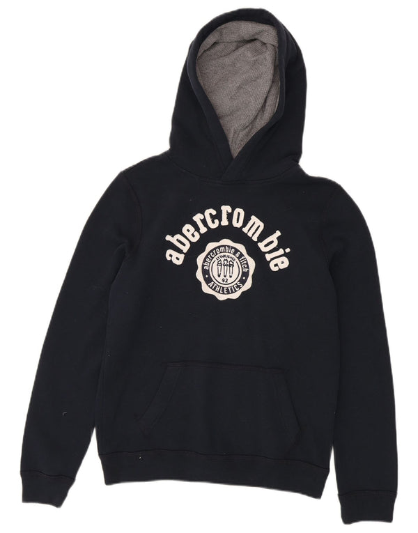 Chłopięcy sweter z kapturem i grafiką Abercrombie & Fitch 13-14 lat, granatowy