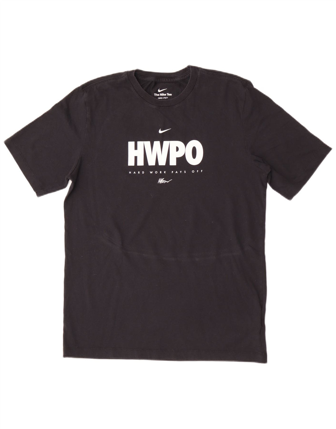 Męski T-shirt Nike Dri Fit z grafiką, średni czarny, bawełniany