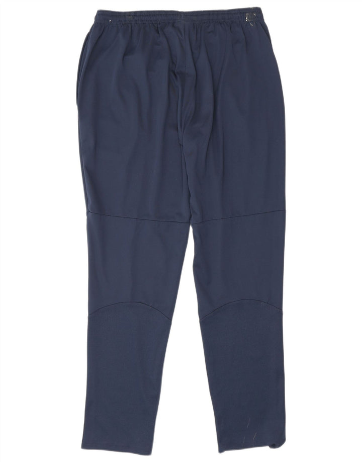 Damskie spodnie dresowe Nike Dri Fit UK 14, duże, granatowe, poliestrowe