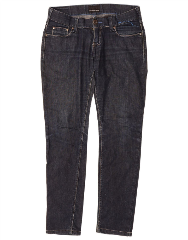 Damskie jeansy Calvin Klein W27 L29 Granatowe, bawełniane