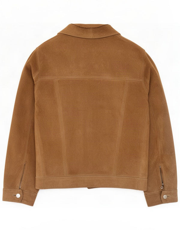 Męska kurtka zamszowa vintage IT 46 Small Brown