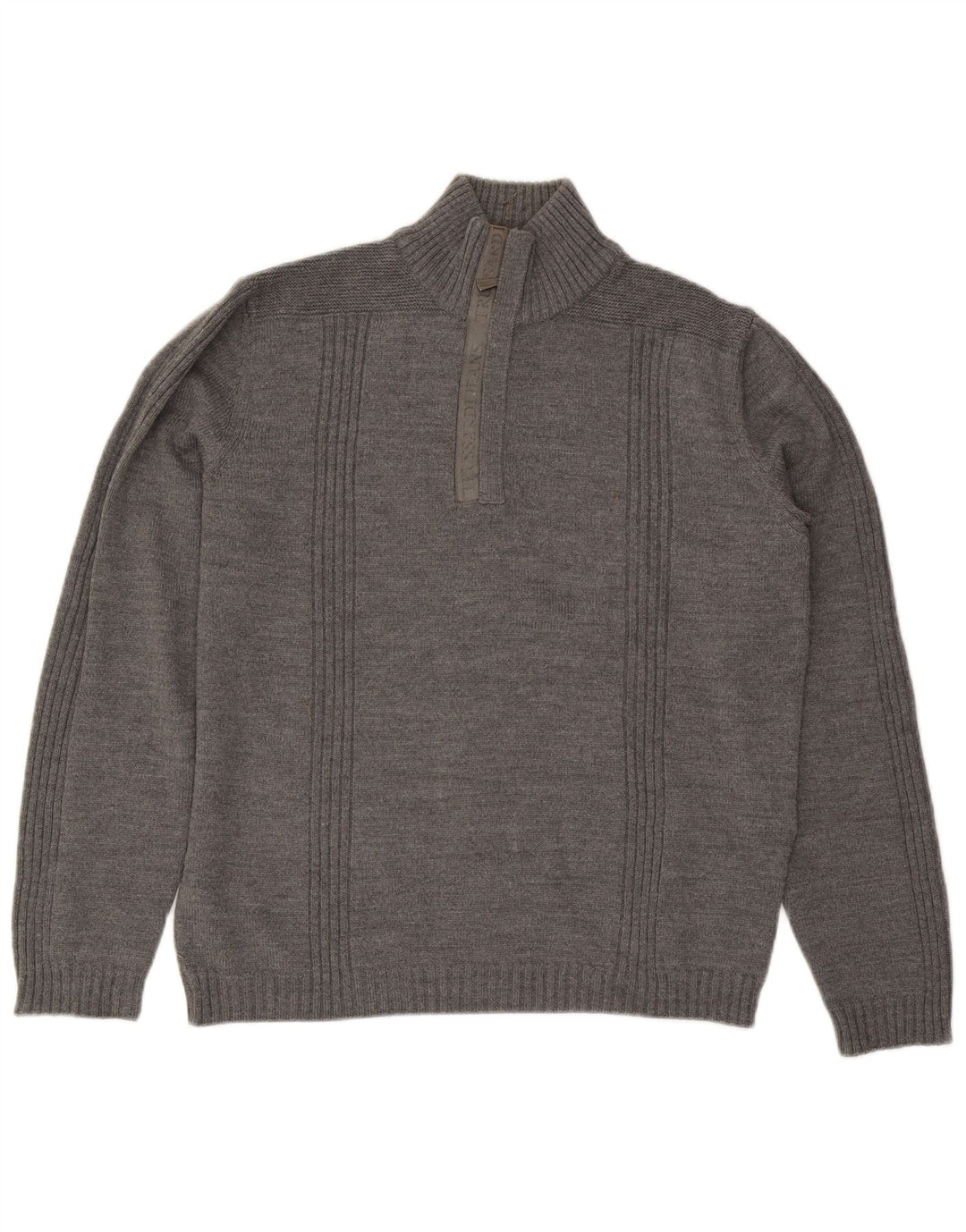 Męski sweter zapinany na zamek Trussardi Jeans XL, szary