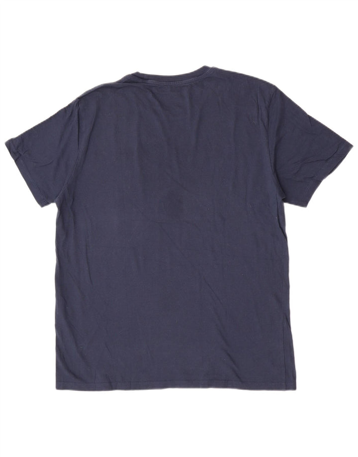 Męski T-shirt z grafiką Levi's, duży, granatowy, bawełniany