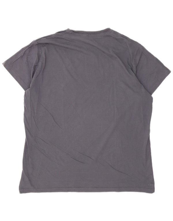 Męski T-shirt z regularną grafiką PEPE Jeans, 2XL, szary