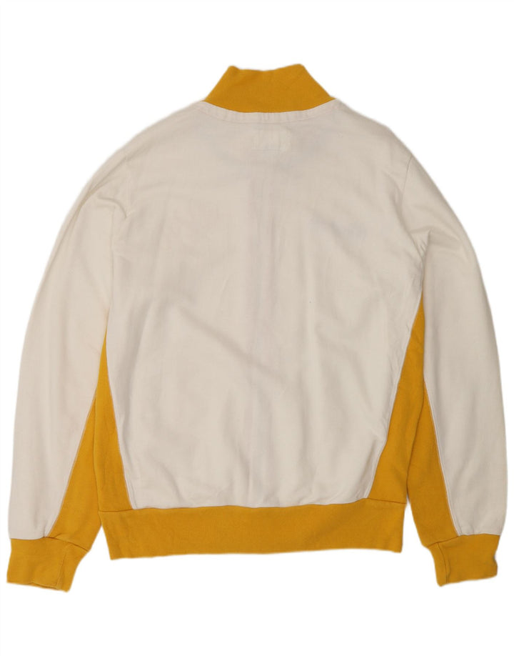 Męska kurtka dresowa WOOLRICH z grafiką XL, biała, bawełniana w bloki kolorów