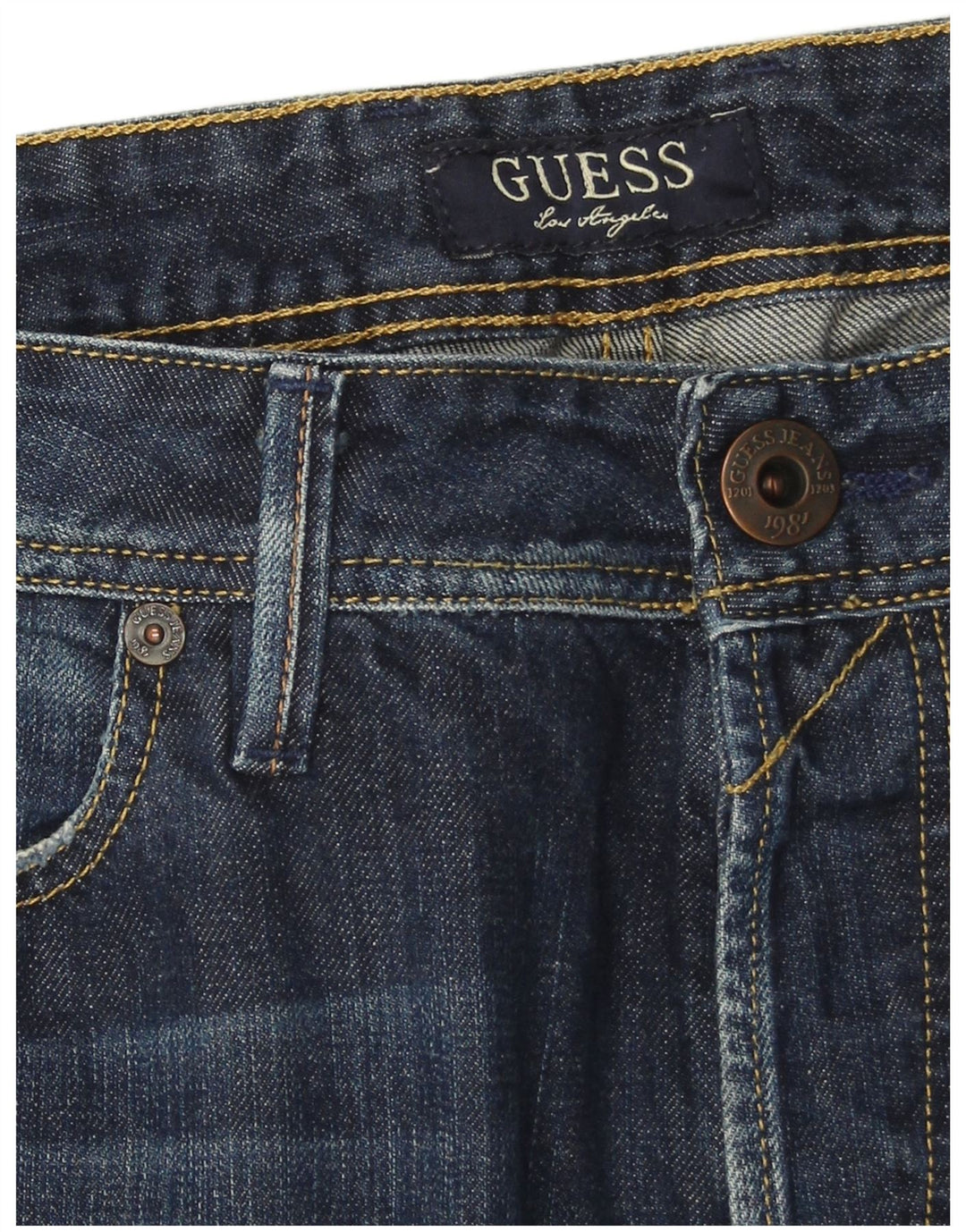 Męskie dżinsy Guess Rebel Regular Straight W34 L34 Niebieskie