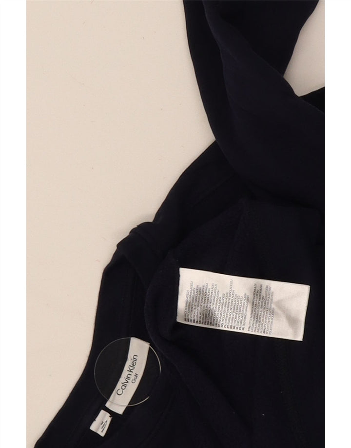 Męska bluza golfowa Calvin Klein, średnia, granatowa, bawełniana